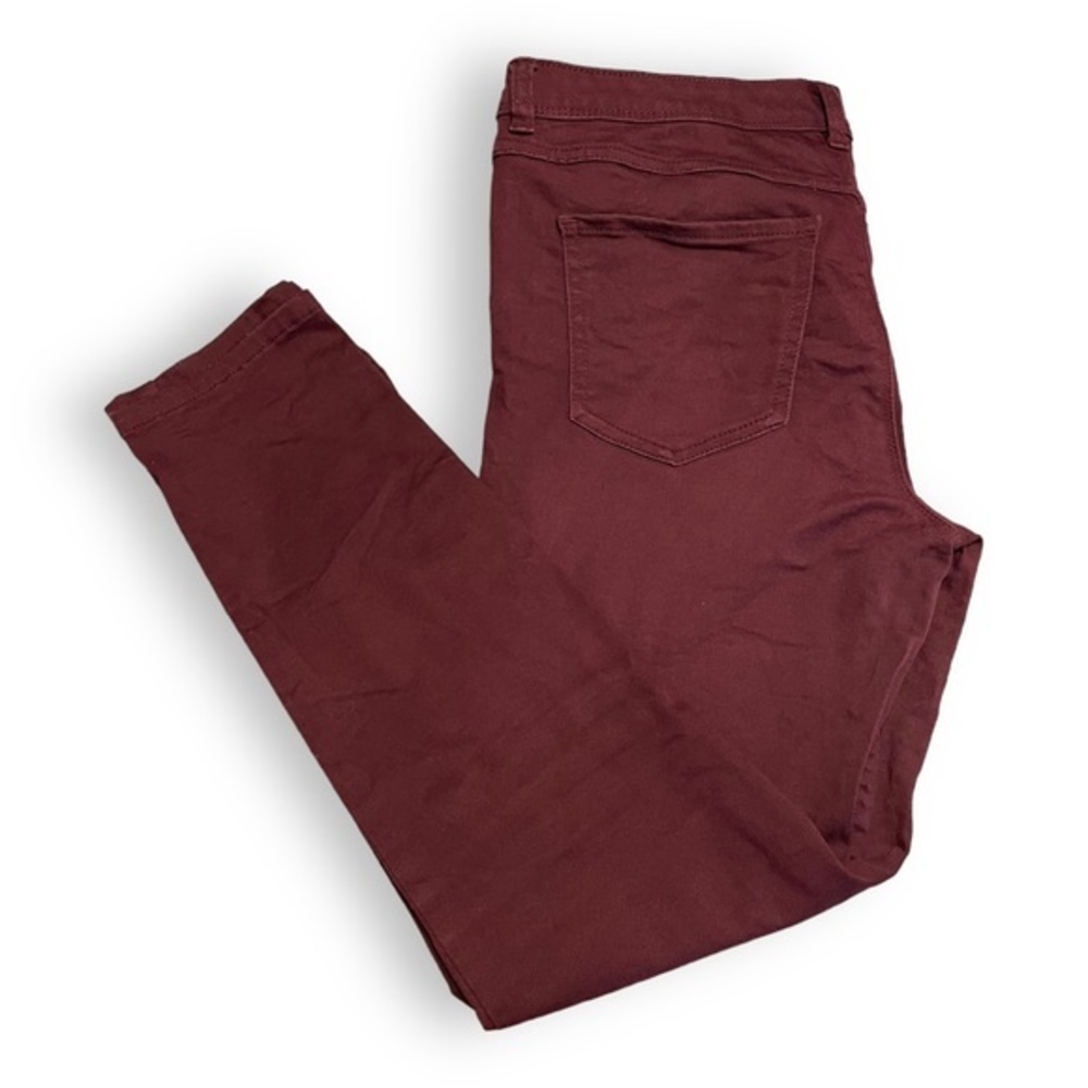 Lauren Conrad Maroon Skinny‎ Jeans Size 14 - Picture 7 of 8